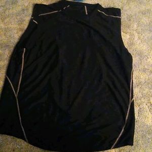 Teen boys black sleeveless top Large